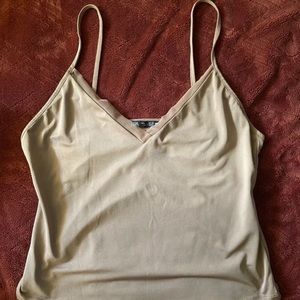 Zara Spaghetti Brown Top